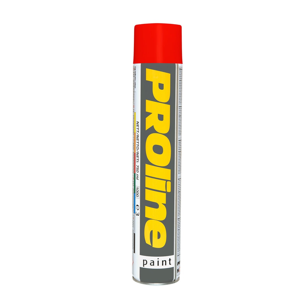 Obrázok výrobku: Značkovacia farba PROline-paint 0,75 l, 1 ks, červená