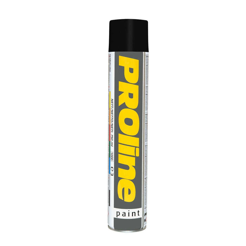 Značkovacia farba PROline-paint 0,75 l, 1 ks, čierna Obrázok výrobku: Značkovacia farba PROline-paint 0,75 l, 1 ks, čierna